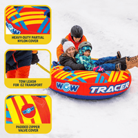 WOW Sports Tracer Snow Tube Towable for Summer & Winter Action Jupiter Gear
