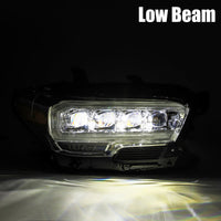 AlphaRex 16-23 Toyota Tacoma NOVA-Series LED Projector Headlights Chrome OffRoadUSA.com