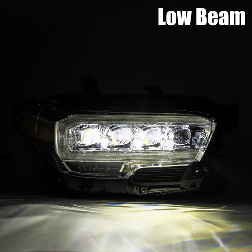 AlphaRex 16-23 Toyota Tacoma NOVA-Series LED Projector Headlights Chrome OffRoadUSA.com