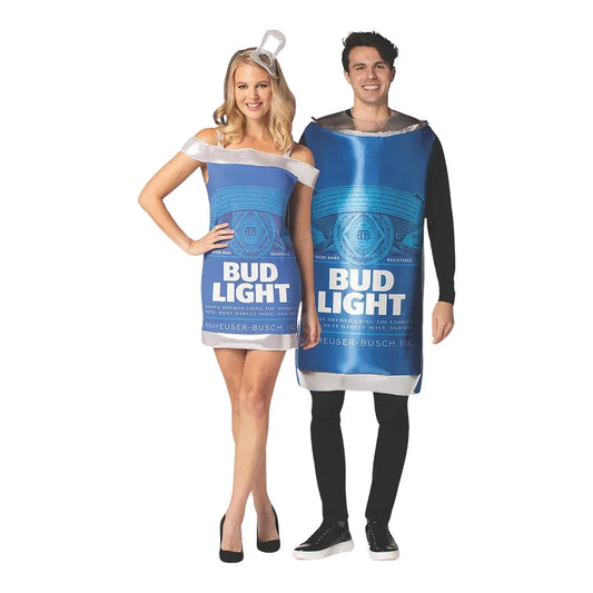 Adult Bud Light Beer Couple Costumes