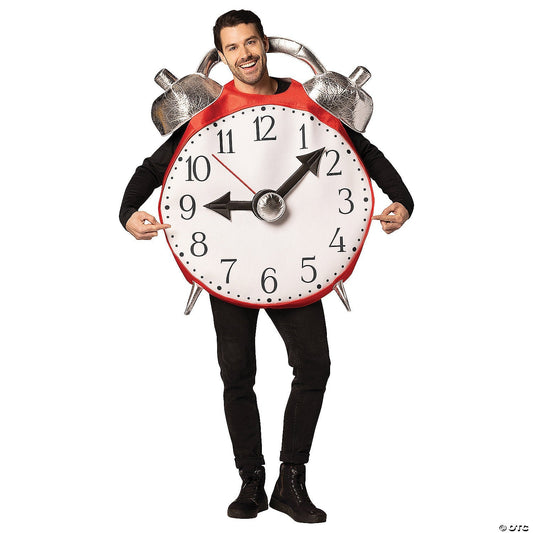 Adult Retro Alarm Clock with Bell Costume The Costume Emporium