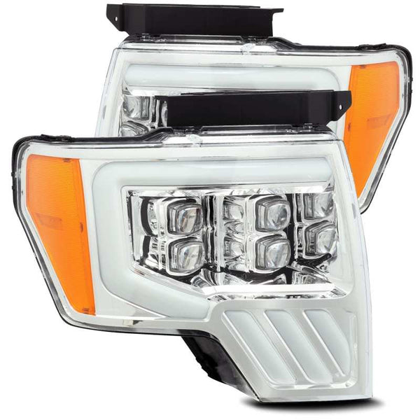 AlphaRex 09-14 Ford F150 NOVA-Series LED Projector Headlights Chrome OffRoadUSA.com
