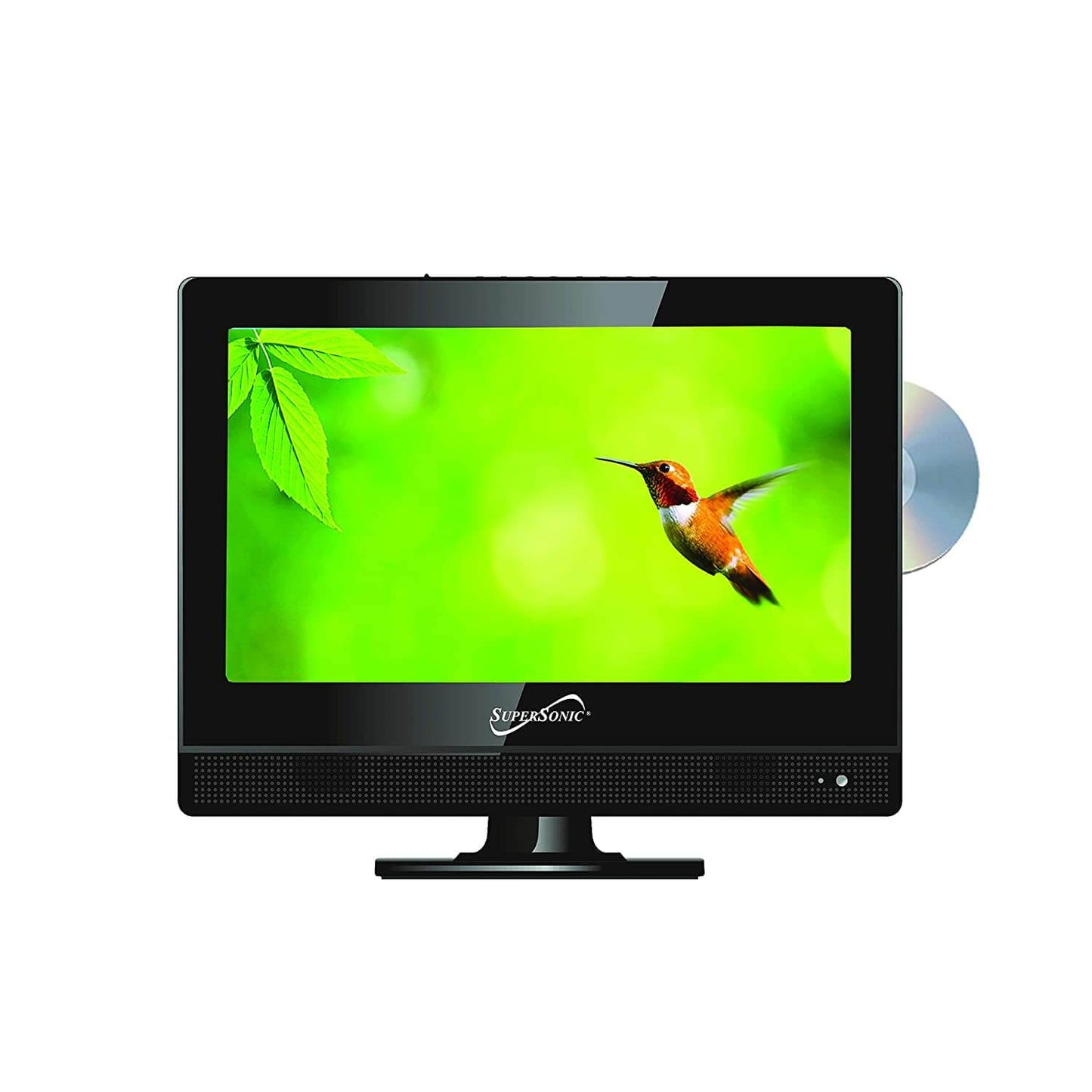 13.3" Supersonic 12 Volt AC/DC LED HDTV with DVD Player, USB, SD Card Reader and HDMI (SC-1312)