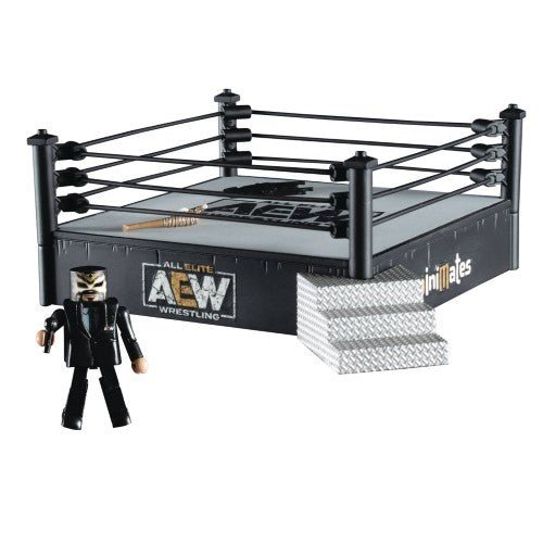 ToyShnip AEW Minimates Deluxe Wrestling Ring Playset with Excalibur