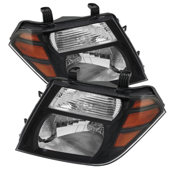 xTune Nissan Pathfinder 08-11 Amber Crystal Headlights Black HD-JH-NP08-AM-BK OffRoadUSA.com
