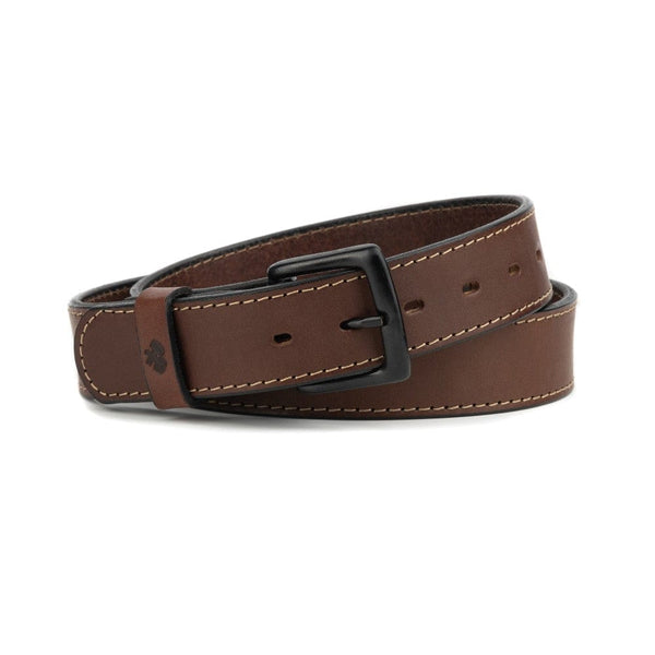 The All American Stitched Leather Belt Main Street Forge