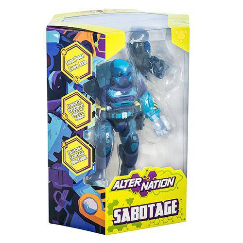 Alter Nation - Sabotage - 6.5 Inch Action Figure (With Free Comic Book) ToyShnip