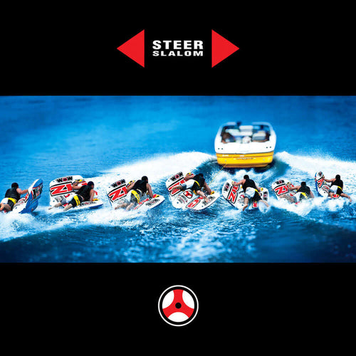 WOW Sports Zig Zag 1 Person Steerable and Towable Water Tube For Pool and Lake Jupiter Gear