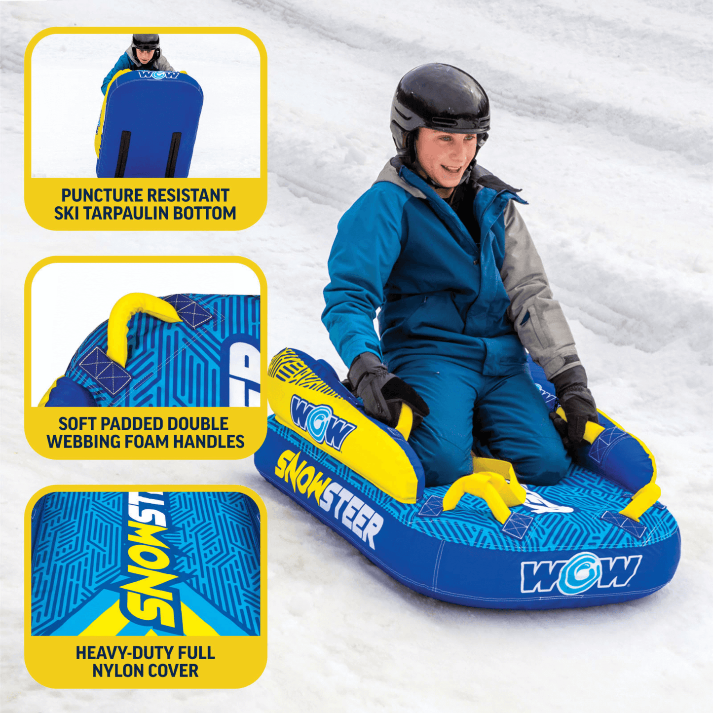 WOW Sports SnowSteer Snow Sled