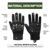 Tactical Military Airsoft Gloves for Outdoor Sports, Paintball, and Motorcycling with Touchscreen Fingertip Capability Jupiter Gear