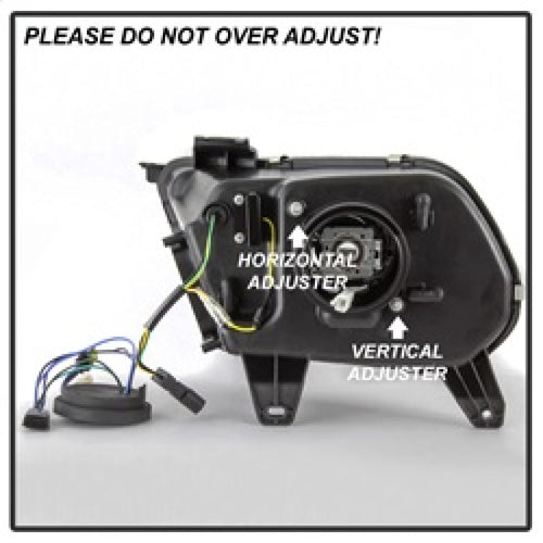 Spyder Ford Mustang 10-13 Projector Headlights - HID Model Only - Black PRO-YD-FM2010V2-HID-BK OffRoadUSA.com