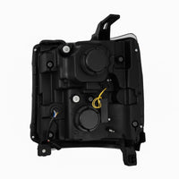 AlphaRex 16-18 Chevrolet Silverado 1500 LUXX-Series LED Projector Headlights Black OffRoadUSA.com