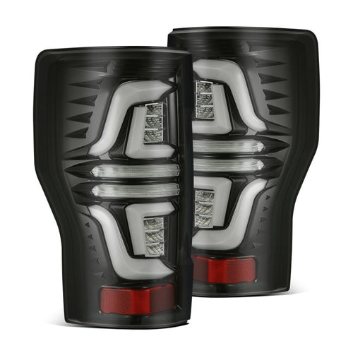 AlphaRex 17-19 Ford Super Duty PRO-Series LED Tail Lights Jet Black OffRoadUSA.com