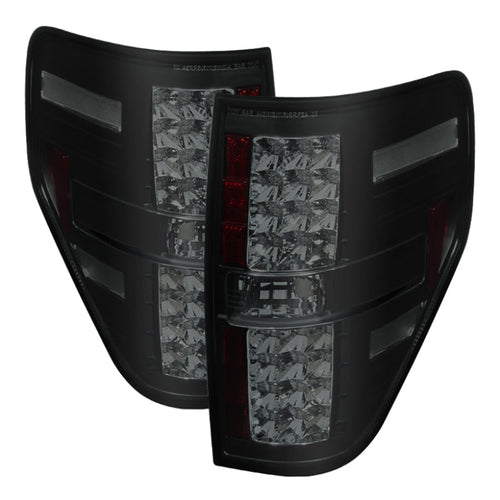 Spyder Ford F150 09-14 LED Tail Lights Black Smoke ALT-YD-FF15009-LED-BSM OffRoadUSA.com
