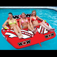 WOW Sports 3 Person Coupe Cockpit Towable Water Tube For Pool and Lake (15-1040) Jupiter Gear