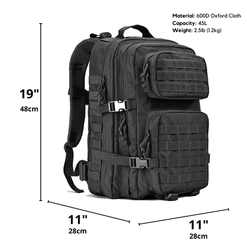 Tactical 45L Molle Rucksack Backpack Jupiter Gear