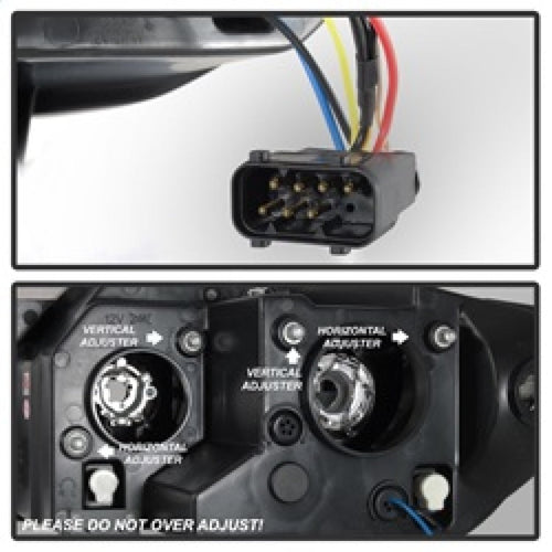 Spyder BMW Z4 03-08 Projector Headlights Halogen Model Only - LED Halo Black PRO-YD-BMWZ403-HL-BK OffRoadUSA.com