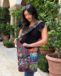 Kathmandu Collection Tribal Stripe Patchwork Hobo Bag Jupiter Gear