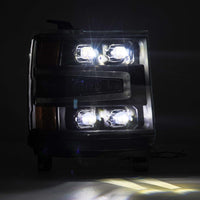 AlphaRex 16-18 Chevrolet Silverado 1500 NOVA-Series LED Projector Headlights Black OffRoadUSA.com