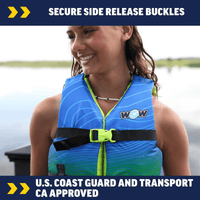 WOW Watersports Vis-Wave Youth Life Vest Jupiter Gear