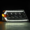 AlphaRex 04-08 Ford F150 / 06-08 Lincoln Mark LT NOVA-Series LED Projector Headlights Chrome OffRoadUSA.com