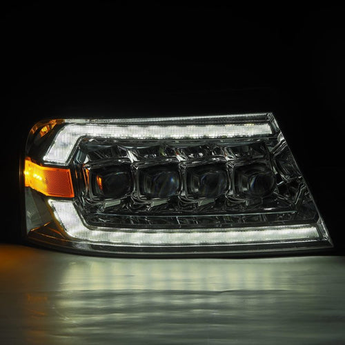 AlphaRex 04-08 Ford F150 / 06-08 Lincoln Mark LT NOVA-Series LED Projector Headlights Chrome OffRoadUSA.com