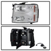 Spyder Chevy Silverado 1500 07-13 Version 3 Projector Headlights - Chrome PRO-YD-CS07V3-LBDRL-C OffRoadUSA.com