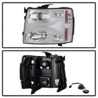 Spyder Chevy Silverado 1500 07-13 Version 3 Projector Headlights - Chrome PRO-YD-CS07V3-LBDRL-C OffRoadUSA.com