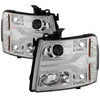Spyder Chevy Silverado 1500 07-13 Version 3 Projector Headlights - Chrome PRO-YD-CS07V3-LBDRL-C OffRoadUSA.com