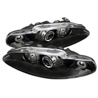 Spyder Mitsubishi Eclipse 95-96 Projector Headlights LED Halo Black High H1 Low H1 PRO-YD-ME95-HL-BK OffRoadUSA.com