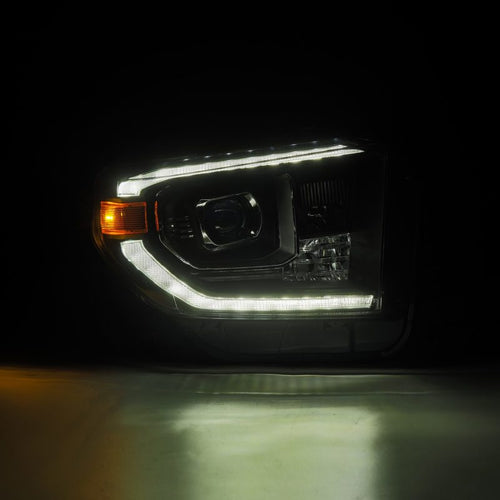 AlphaRex 14-21 Toyota Tundra MK II LUXX-Series LED Projector Headlights Black OffRoadUSA.com