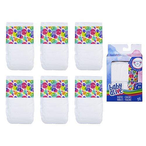 ToyShnip ToyShnip Baby Alive Diapers Refill Pack - 6 Count