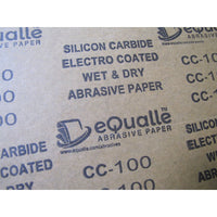 100 Grit Sandpaper – 100 Pack, 9x11 in, Wet or Dry Use eQualle Sandpaper