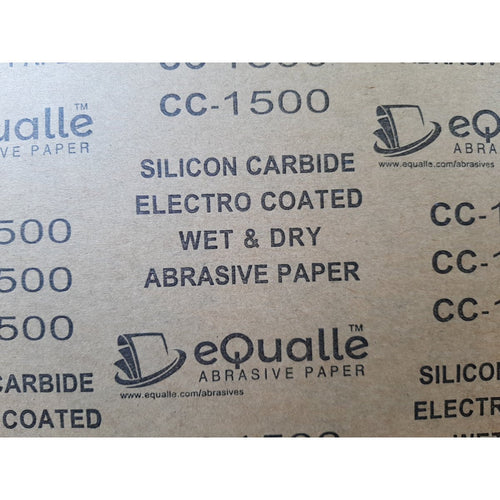 1500 Grit Sandpaper Sheets – 10 Pack, 9x11 in, Wet or Dry Use eQualle Sandpaper