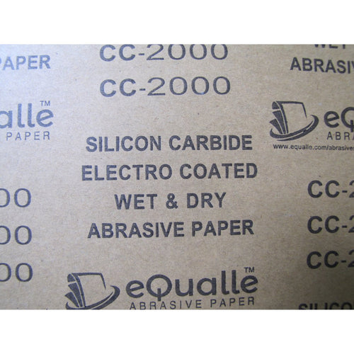 2000 Grit Sandpaper Sheets – 50 Pack, 9x11 in, Wet or Dry Use eQualle Sandpaper
