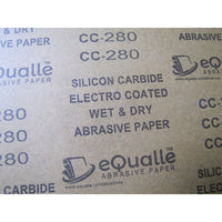 280 Grit Sandpaper Sheets – 100 Pack, 9x11 in, Wet or Dry Use eQualle Sandpaper