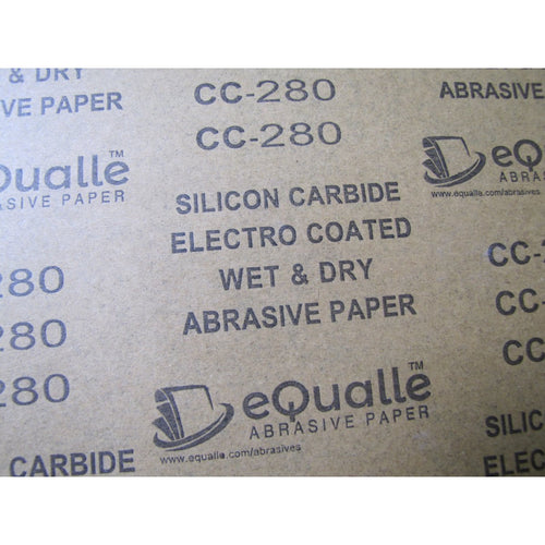 280 Grit Sandpaper Sheets – 100 Pack, 9x11 in, Wet or Dry Use eQualle Sandpaper
