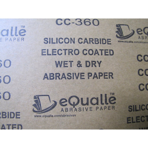 360 Grit Sandpaper Sheets – 10 Pack, 9x11 in, Wet or Dry Use eQualle Sandpaper