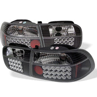 Spyder Honda Civic 92-95 2/4DR LED Tail Lights Black ALT-YD-HC92-24D-LED-BK OffRoadUSA.com