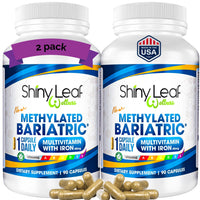 Methylated Bariatric Multivitamins with 45mg Iron 1 capsule a day Shiny Leaf