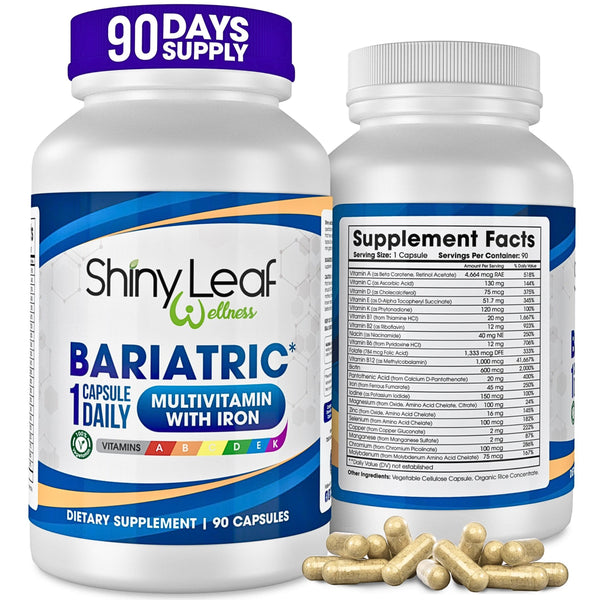 Shiny Leaf Bariatric Multivitamins with 45mg Iron 1 capsule a day