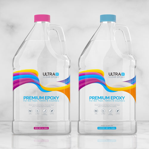 Bar Top and Table Top Clear Epoxy Resin 2 Gallons UltraClear Epoxy