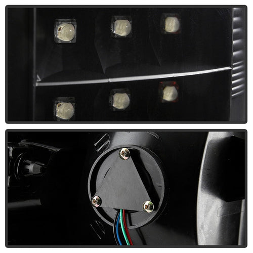 Spyder 13-18 Dodge Ram 2500/3500 LED Tail Lights LED Model Only - All Black (ALT-YD-DRAM13-LED-BKV2) OffRoadUSA.com