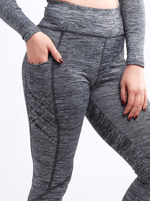 JupiterGear High-Waisted Criss-Cross Training Leggings with Hip Pockets Jupiter Gear
