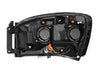 AlphaRex 06-08 Dodge Ram LUXX-Series LED Projector Headlights Alpha-Black OffRoadUSA.com