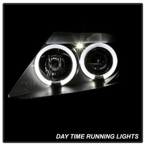 Spyder BMW Z4 03-08 Projector Headlights Xenon/HID Model Only - LED Halo Black PRO-YD-BMWZ403-HID-BK OffRoadUSA.com