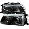 Spyder Honda Civic 90-91/CRX 90-91 Projector Headlights LED Halo Blk PRO-YD-HC90-HL-BK OffRoadUSA.com
