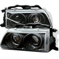 Spyder Honda Civic 90-91/CRX 90-91 Projector Headlights LED Halo Blk PRO-YD-HC90-HL-BK OffRoadUSA.com