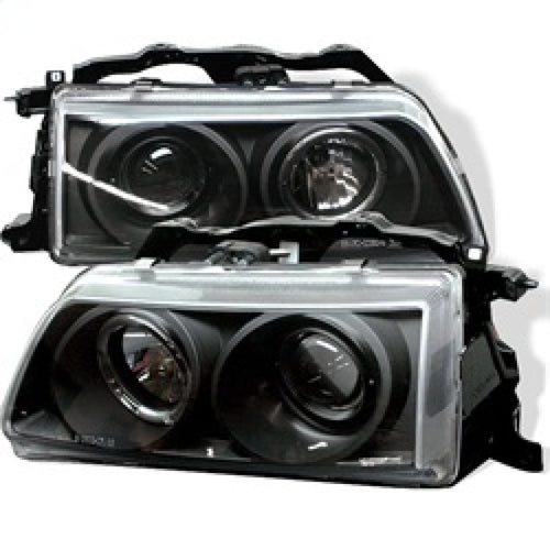 Spyder Honda Civic 90-91/CRX 90-91 Projector Headlights LED Halo Blk PRO-YD-HC90-HL-BK OffRoadUSA.com