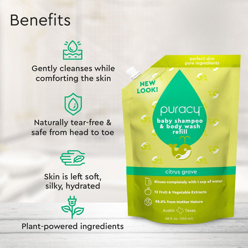 Baby Shampoo & Body Wash (Tear-Free) Puracy